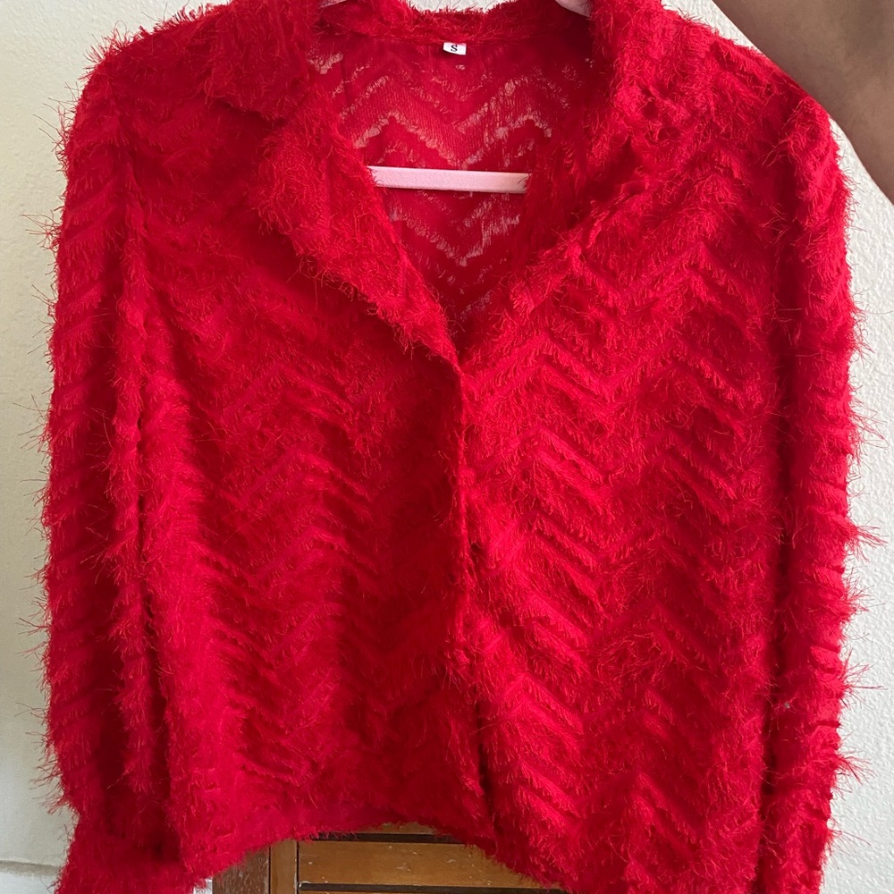Red blouse//Never used